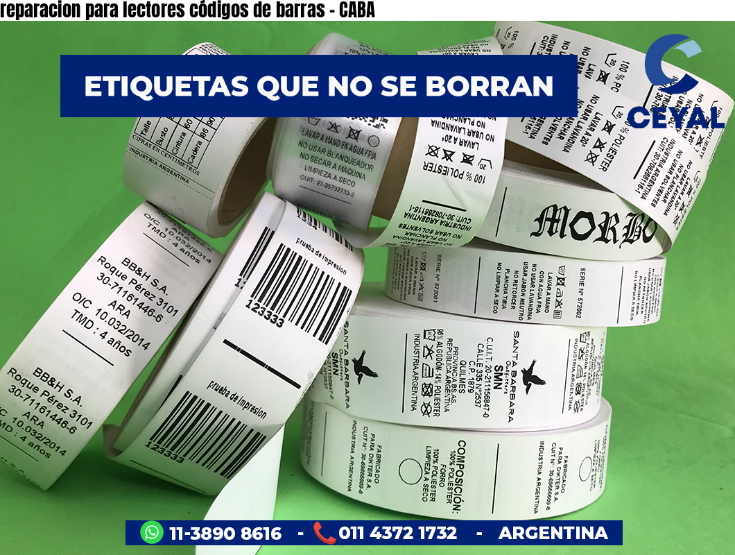 reparacion para lectores códigos de barras - CABA