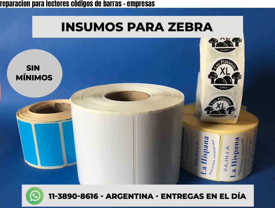 reparacion para lectores códigos de barras - empresas