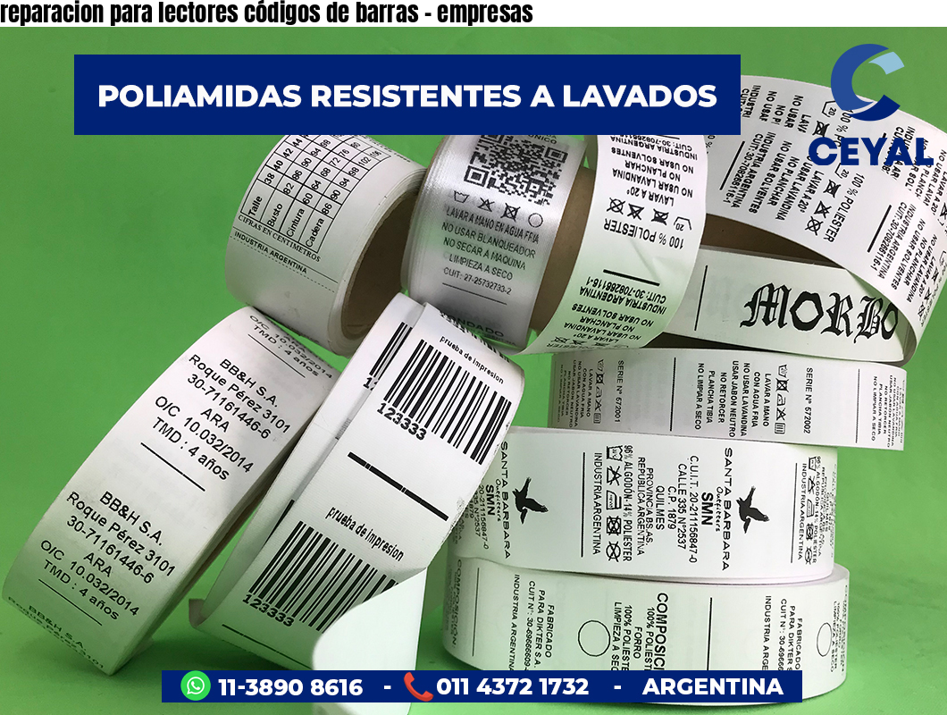 reparacion para lectores códigos de barras - empresas