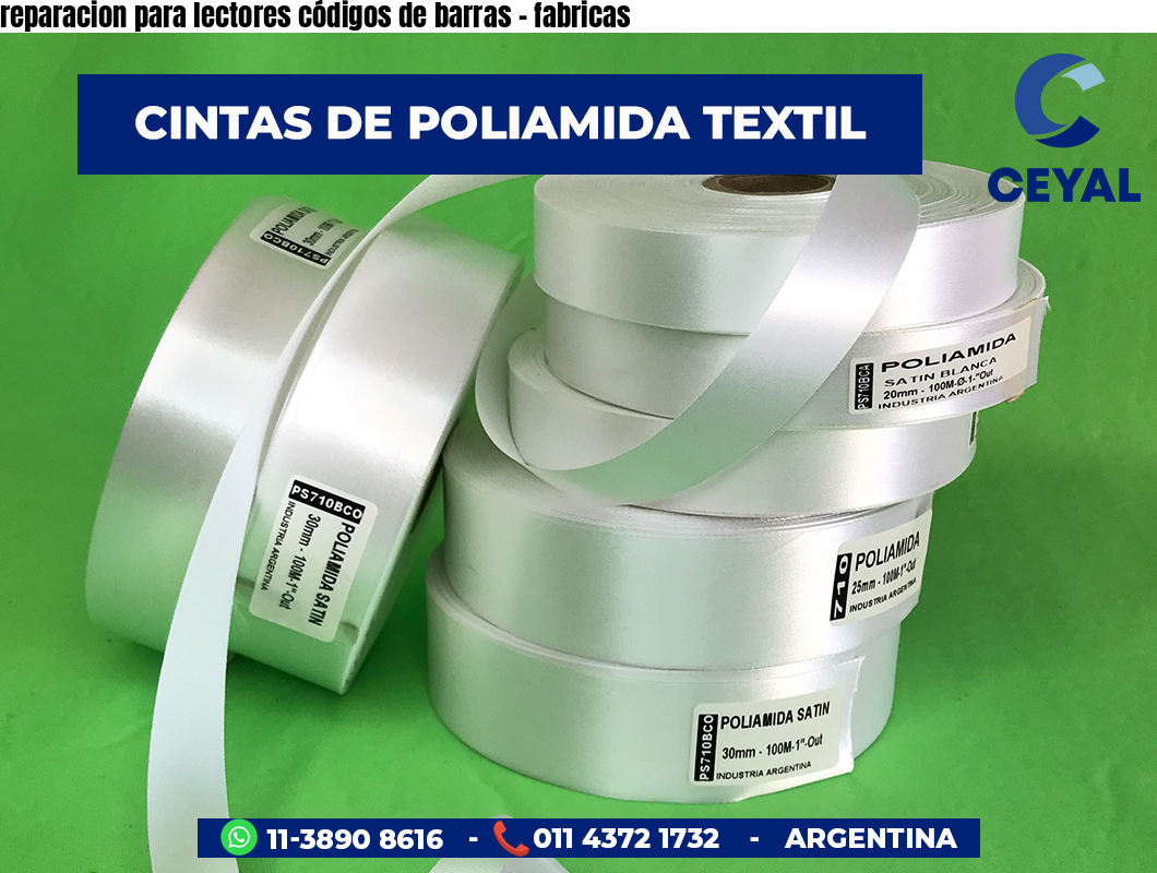 reparacion para lectores códigos de barras - fabricas