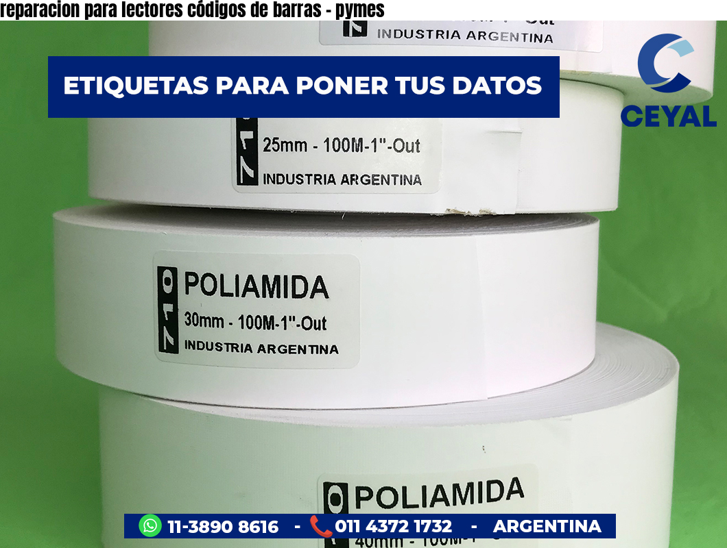 reparacion para lectores códigos de barras - pymes