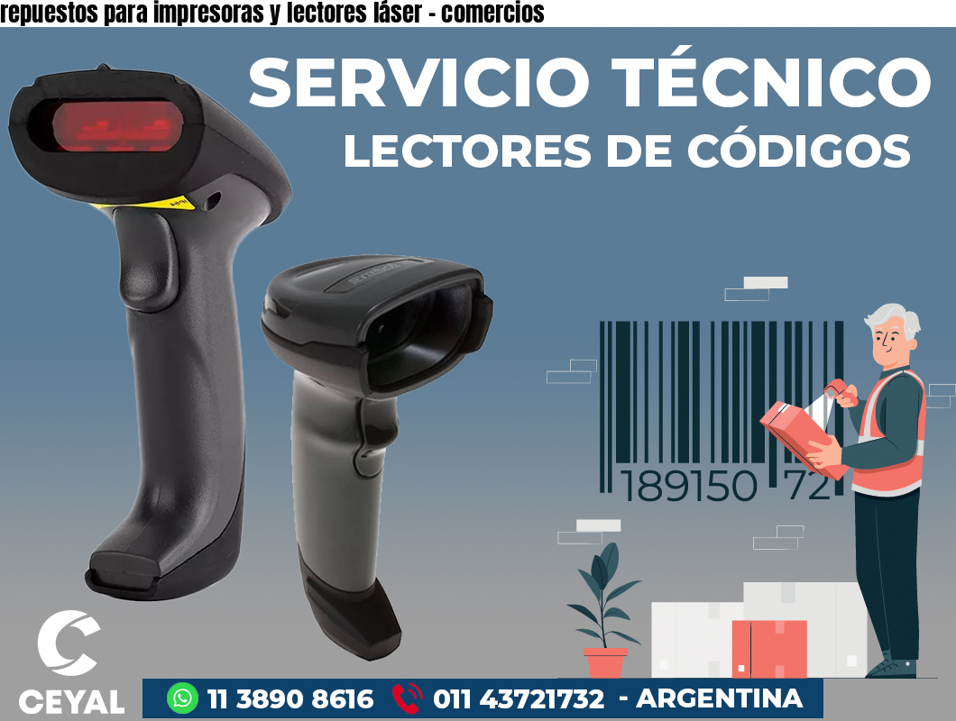 repuestos para impresoras y lectores láser - comercios