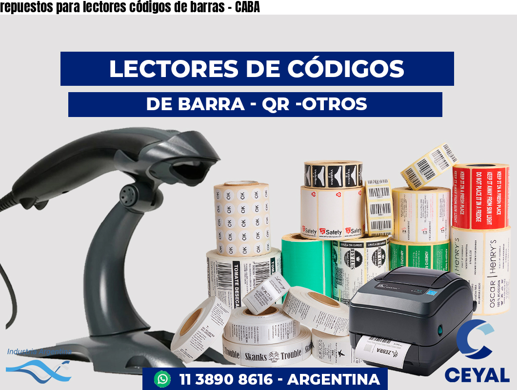 repuestos para lectores códigos de barras - CABA