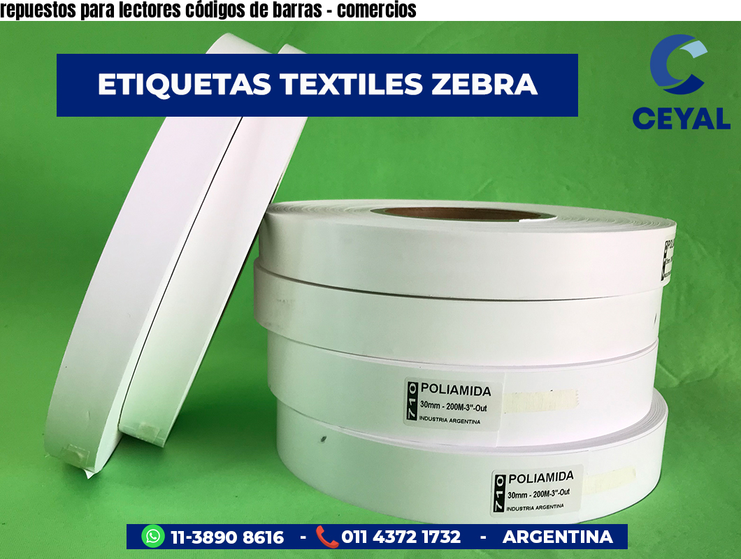 repuestos para lectores códigos de barras - comercios