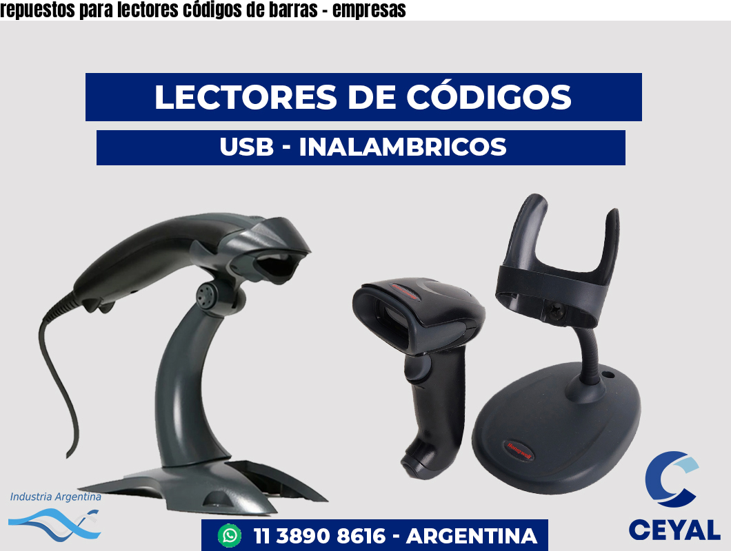 repuestos para lectores códigos de barras - empresas