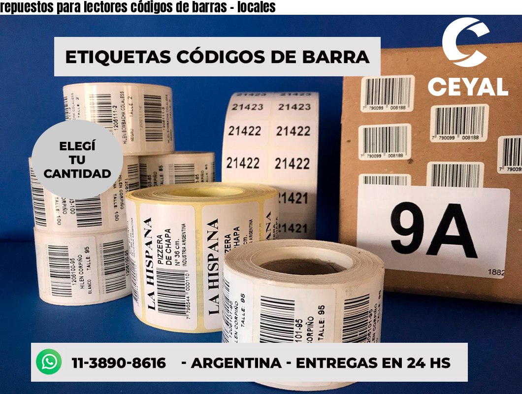 repuestos para lectores códigos de barras - locales