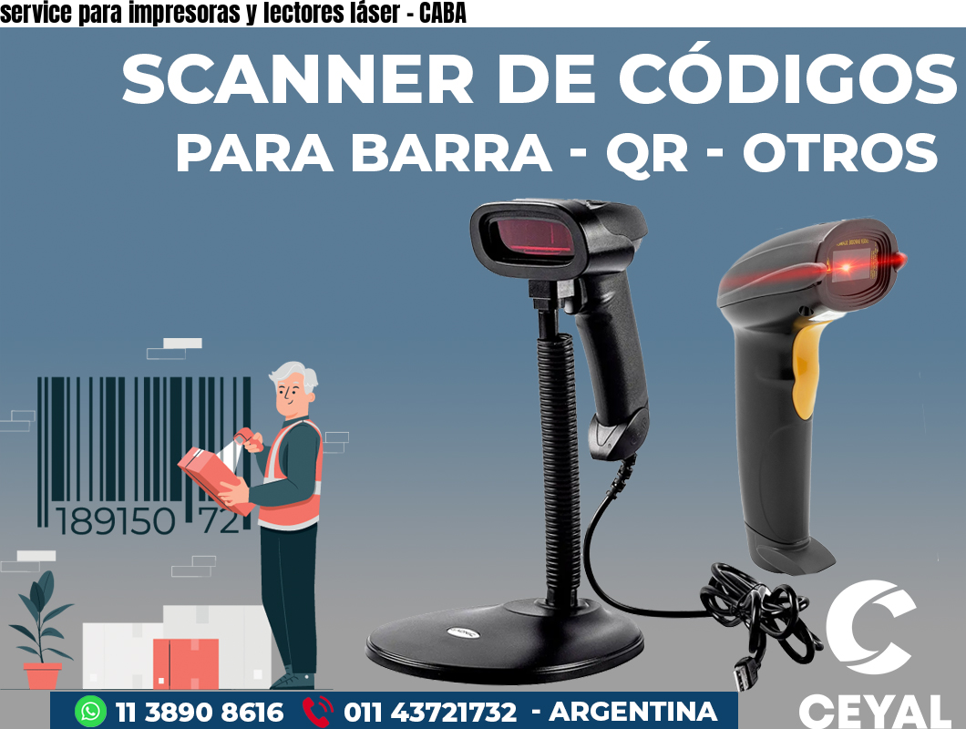 service para impresoras y lectores láser - CABA