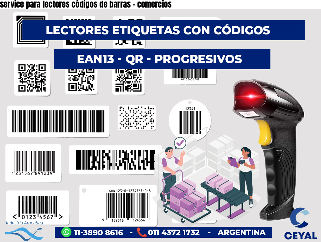 service para lectores códigos de barras - comercios