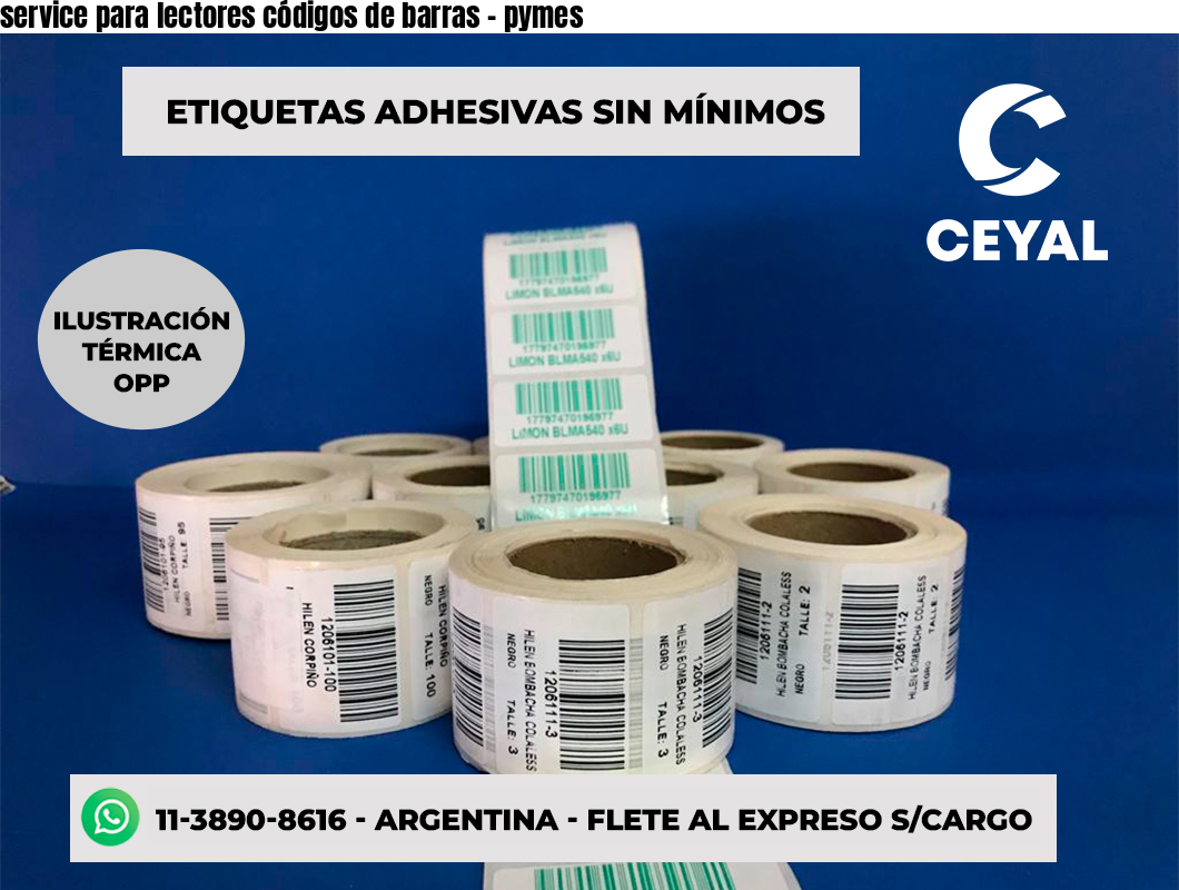 service para lectores códigos de barras - pymes