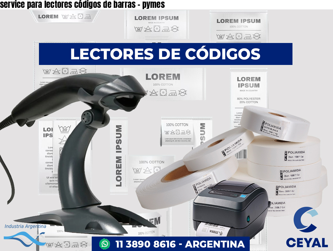 service para lectores códigos de barras - pymes
