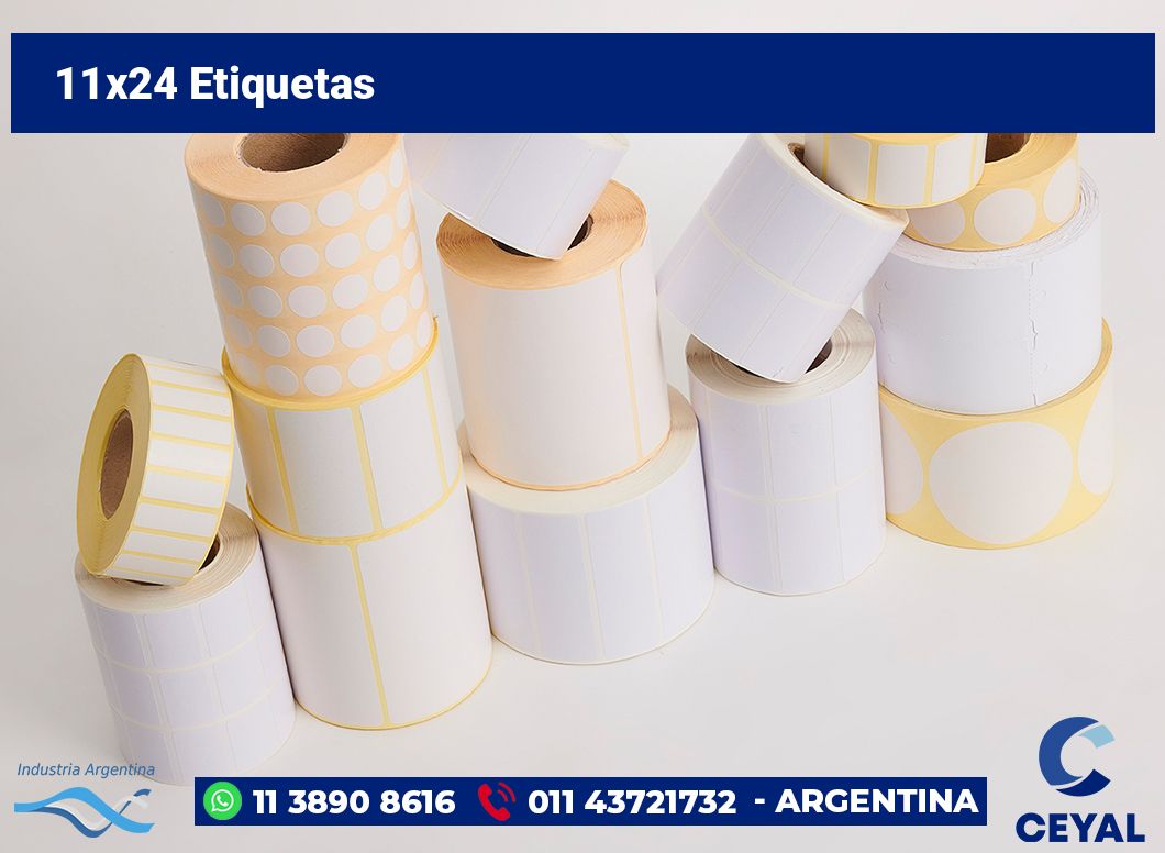 11×24 Etiquetas