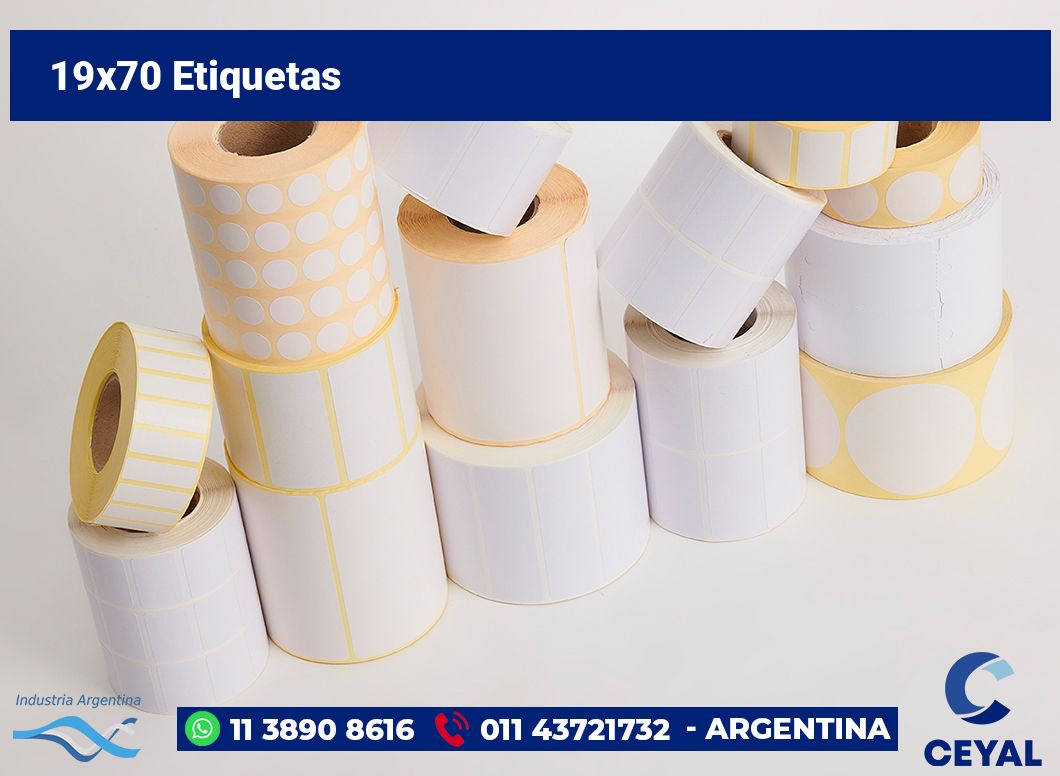 19x70 Etiquetas