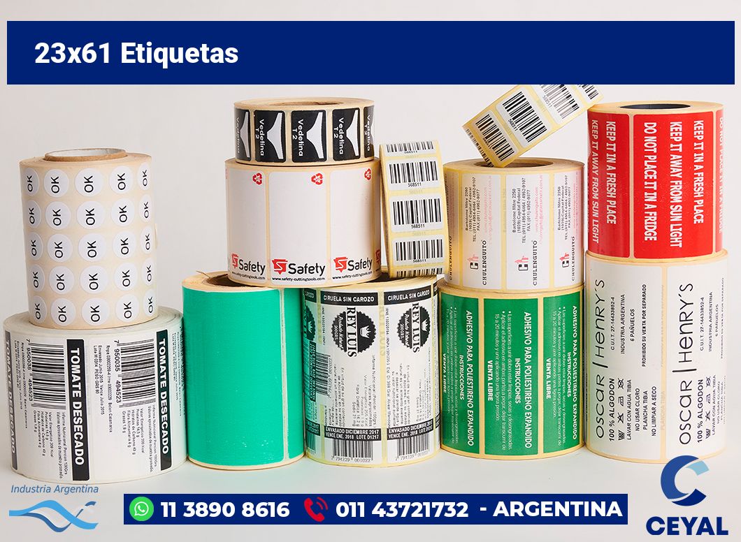23x61 Etiquetas