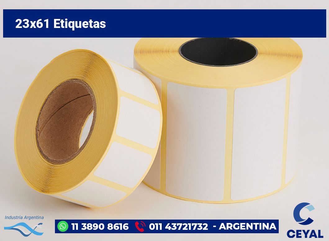 23×61 Etiquetas