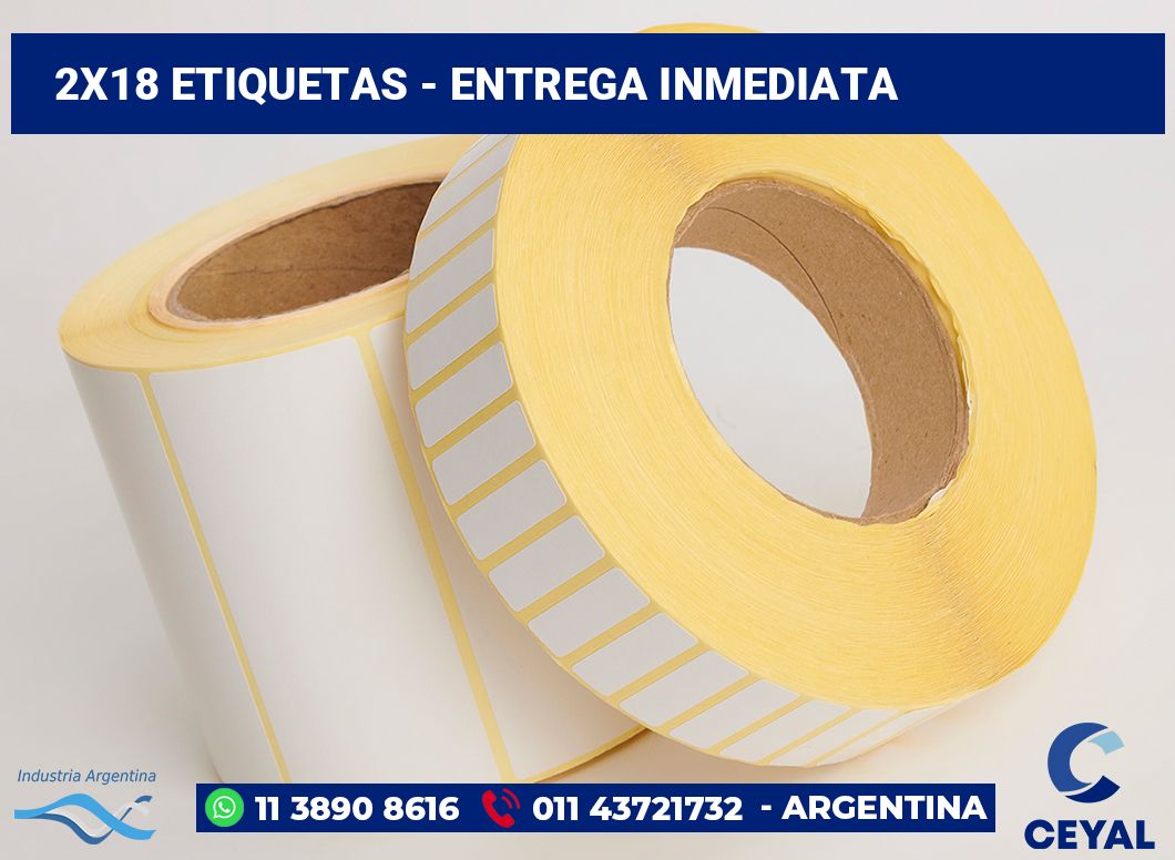 2×18 Etiquetas