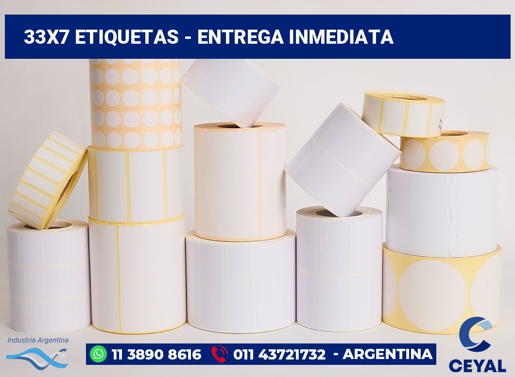 33x7 Etiquetas