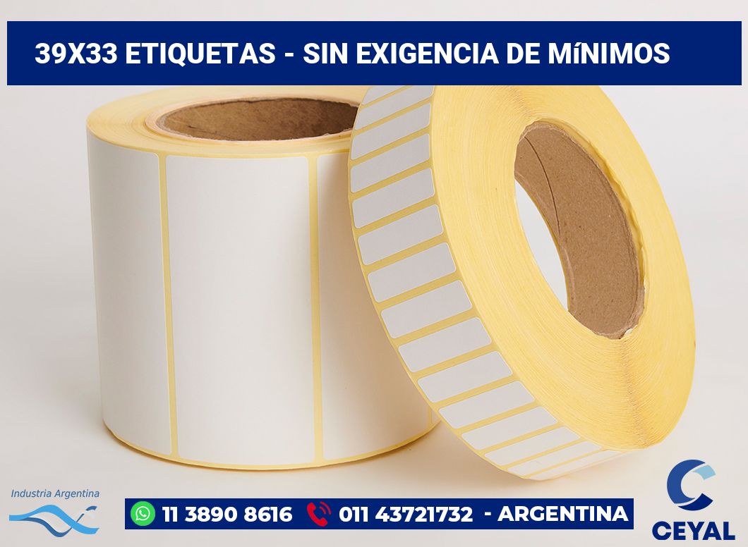 39×33 Etiquetas
