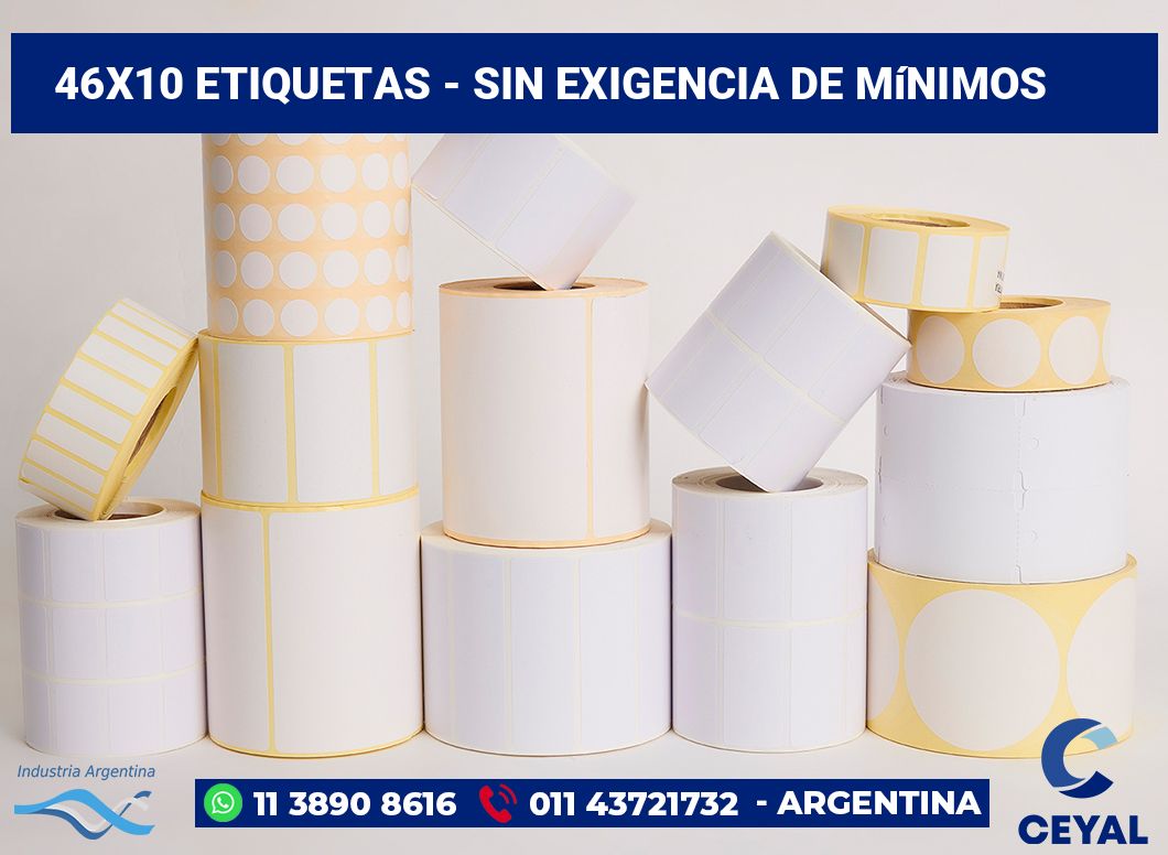 46×10 Etiquetas