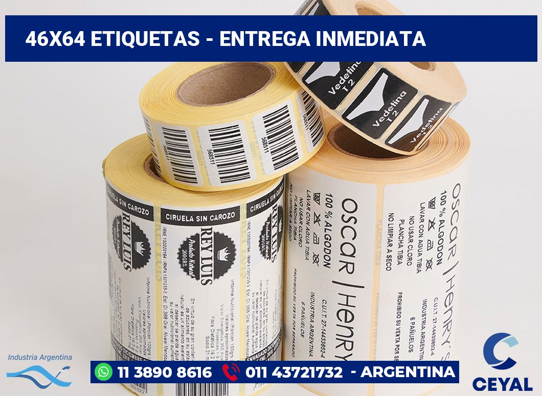 46x64 Etiquetas