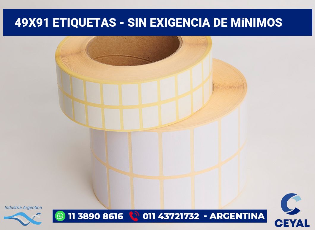 49×91 Etiquetas