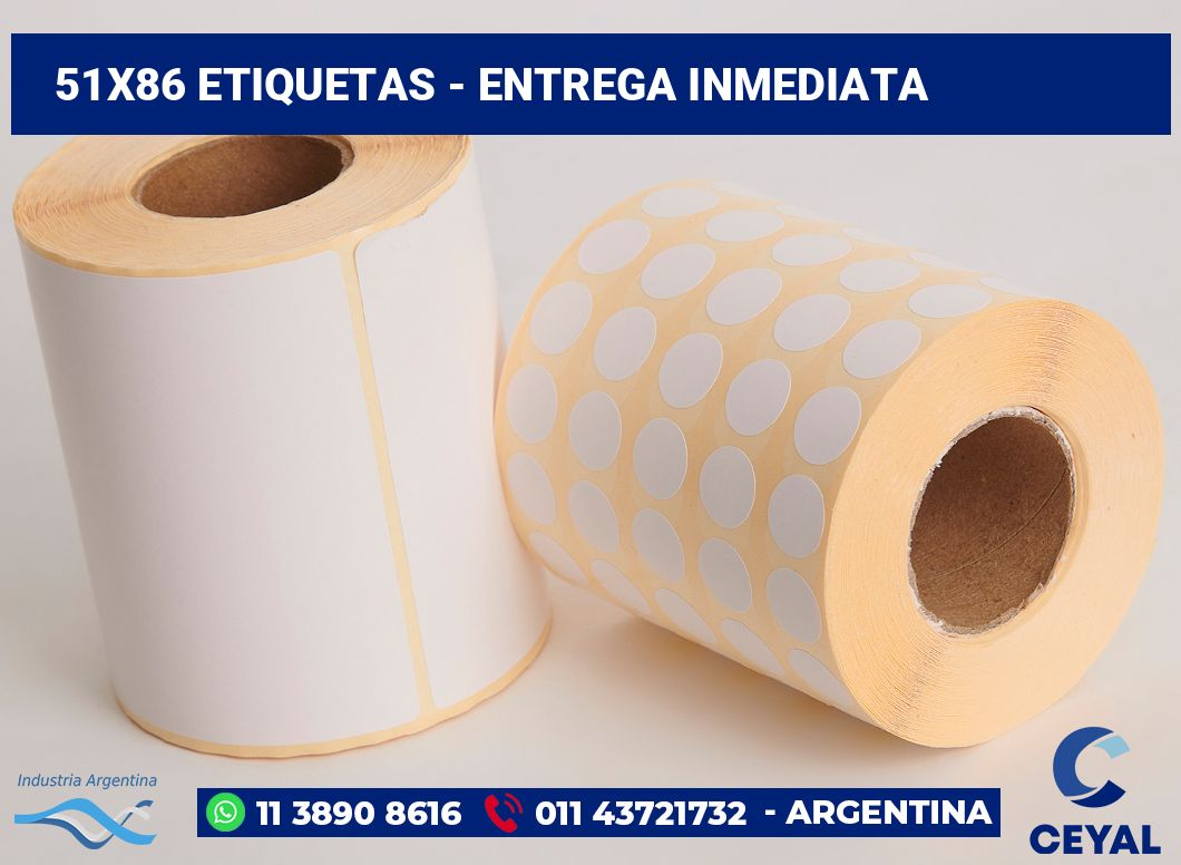 51x86 Etiquetas
