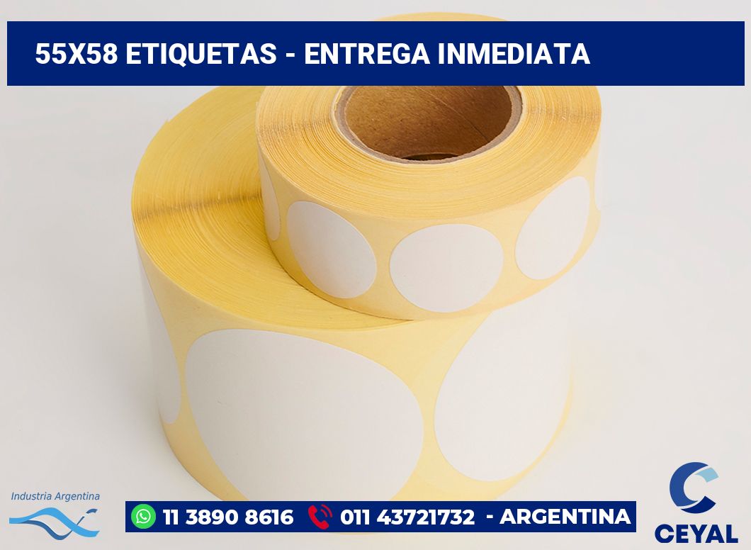 55x58 Etiquetas
