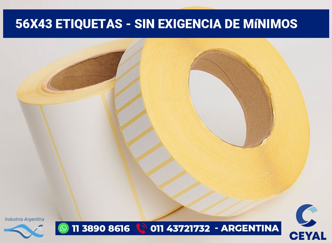56×43 Etiquetas