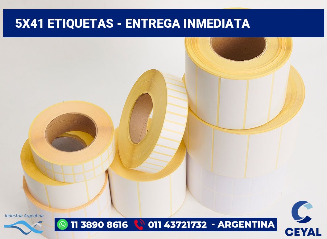 5×41 Etiquetas