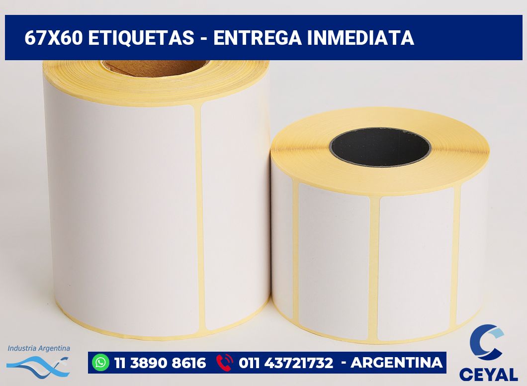 67x60 Etiquetas