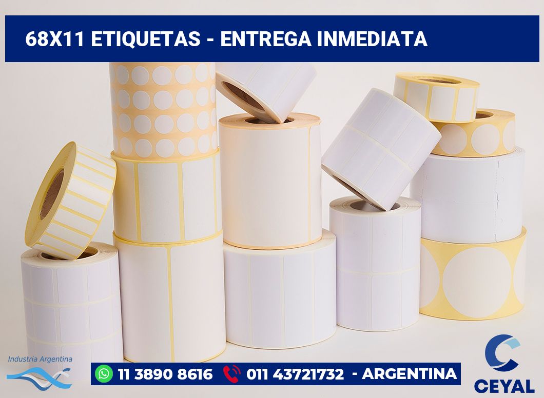 68x11 Etiquetas