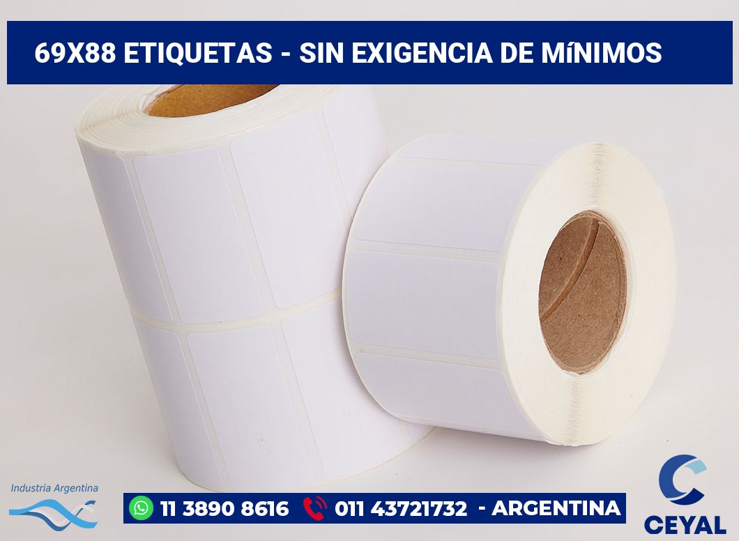69×88 Etiquetas