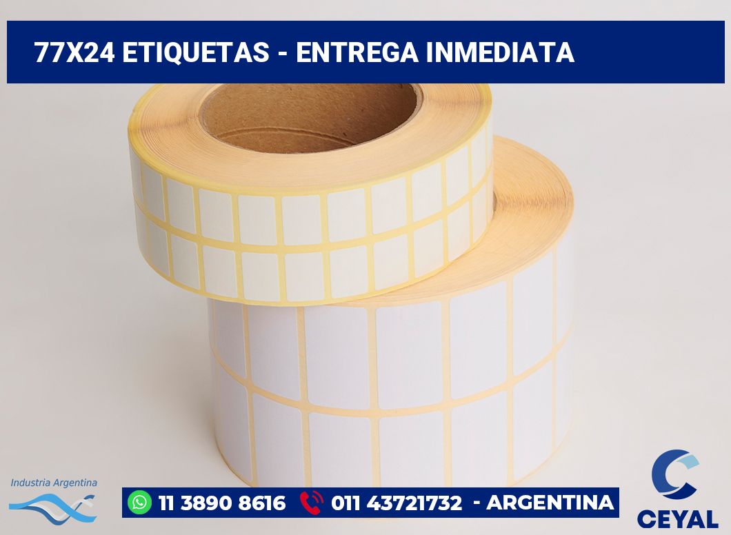77x24 Etiquetas