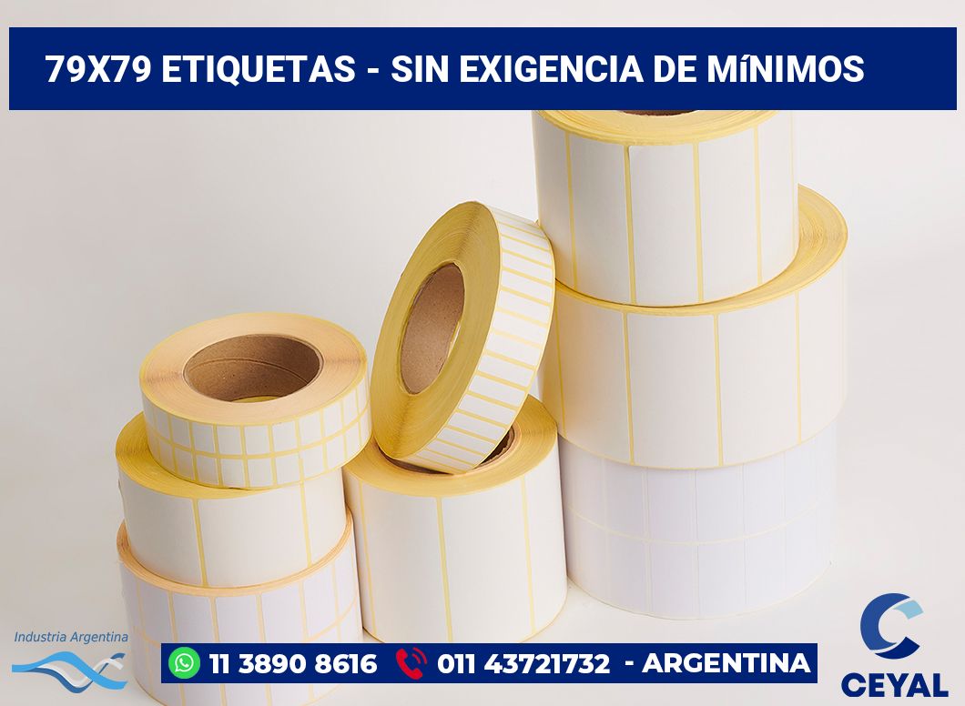 79×79 Etiquetas
