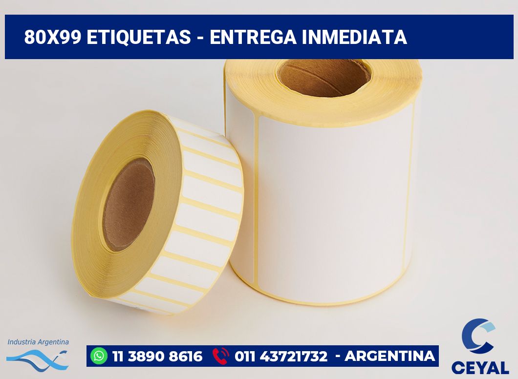 80×99 Etiquetas