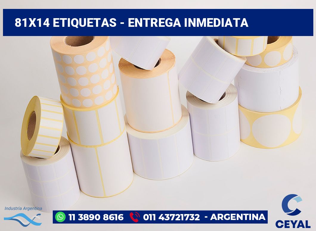 81x14 Etiquetas