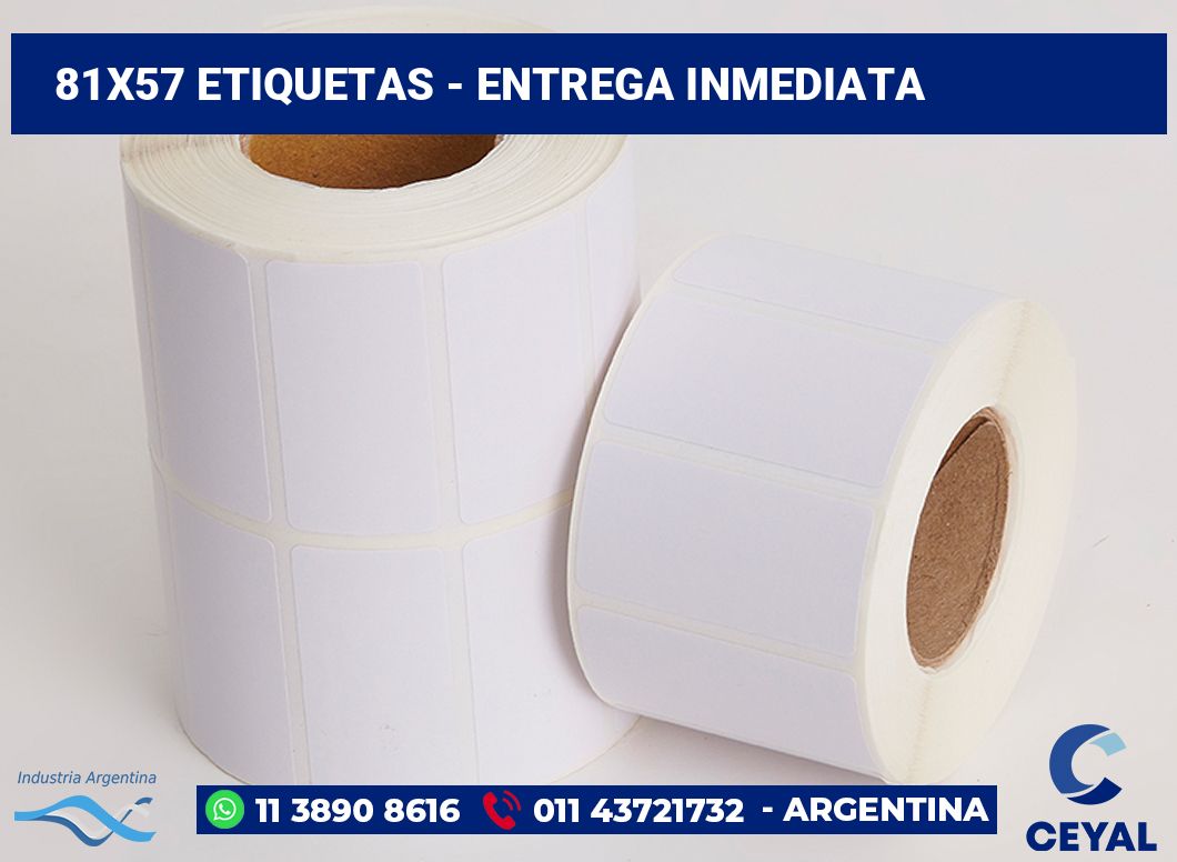 81x57 Etiquetas