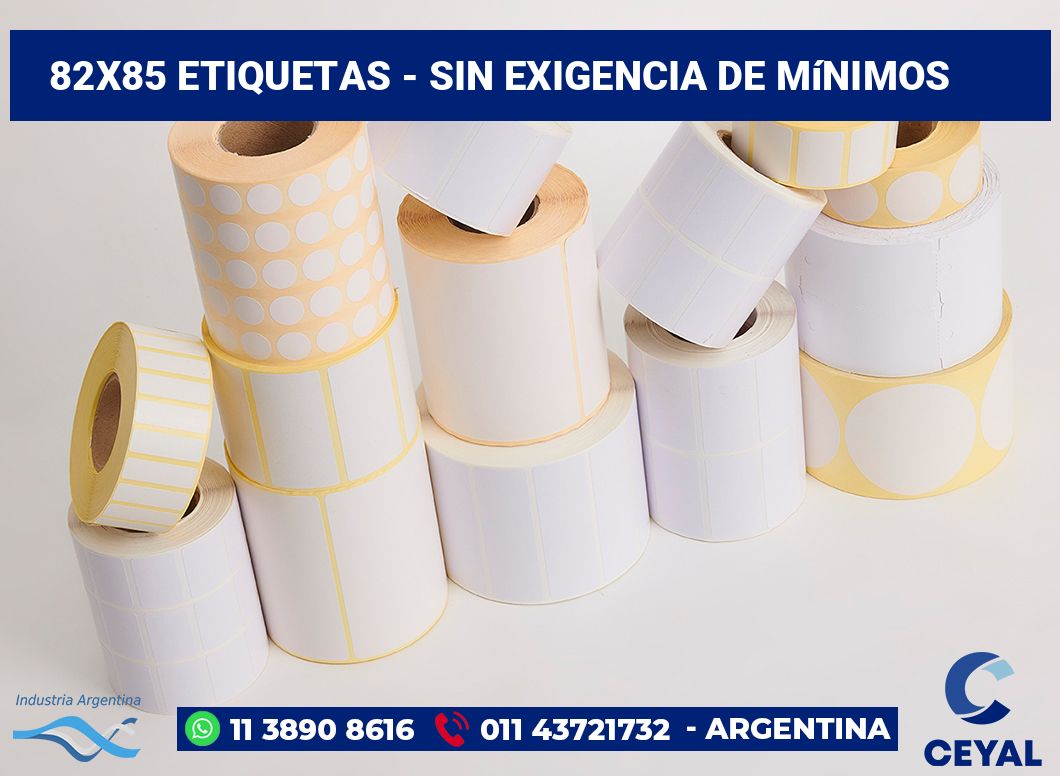 82x85 Etiquetas