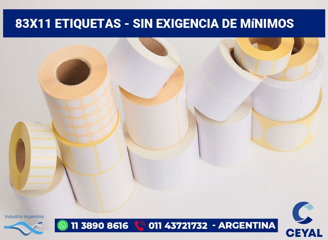 83×11 Etiquetas