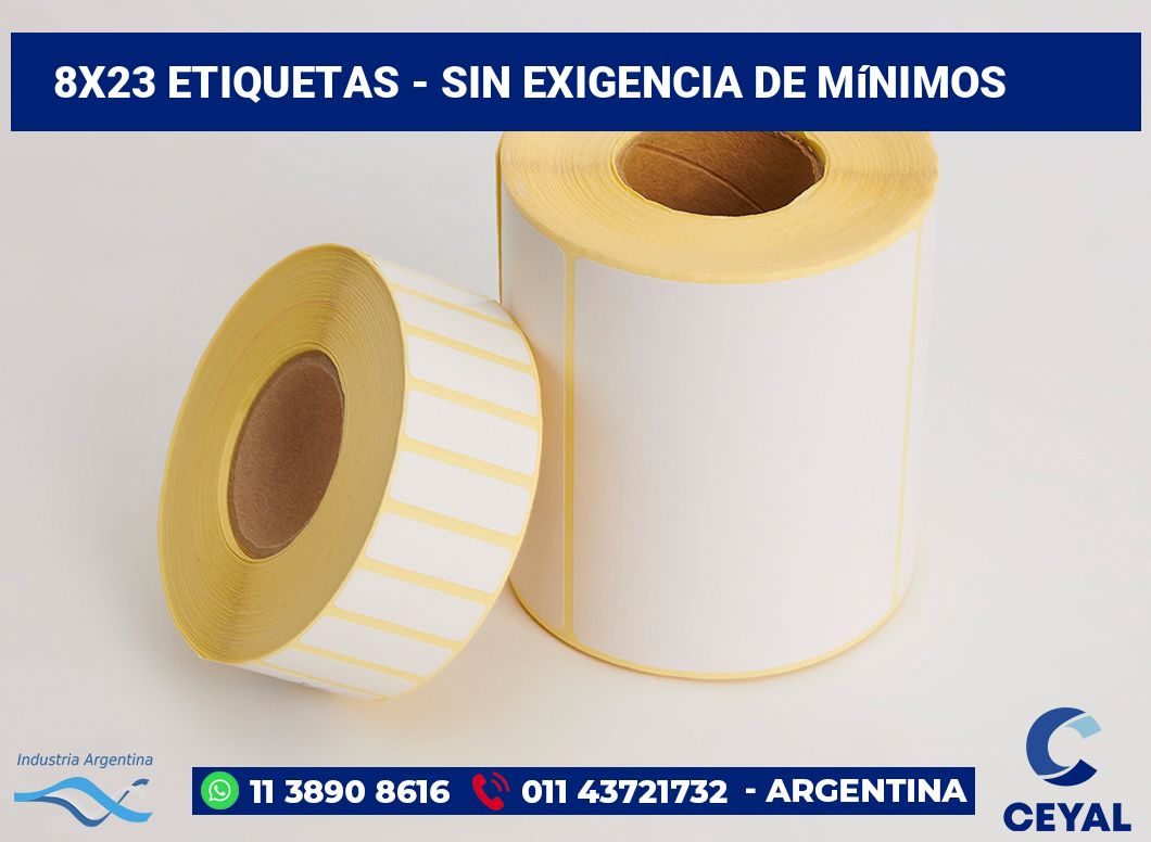 8x23 Etiquetas