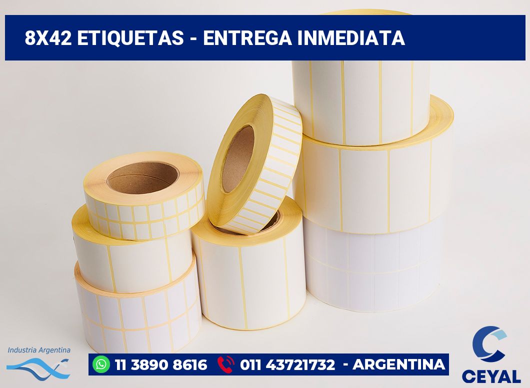 8×42 Etiquetas