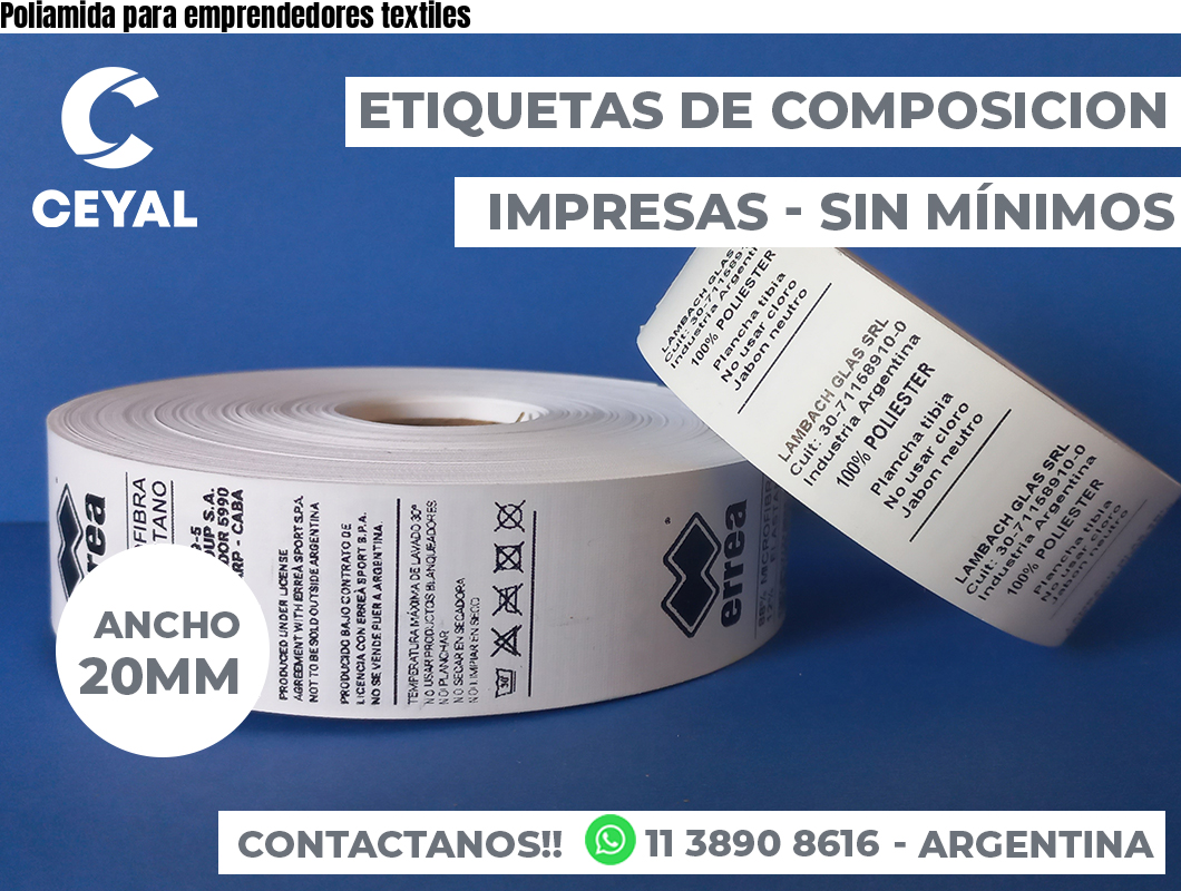 Poliamida para emprendedores textiles