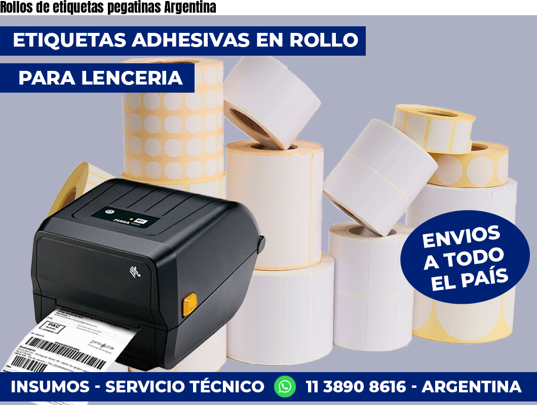 Rollos de etiquetas pegatinas Argentina