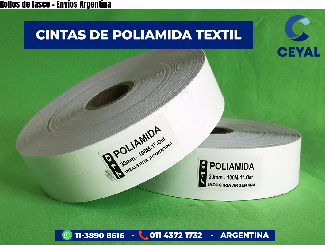 Rollos de fasco - Envíos Argentina