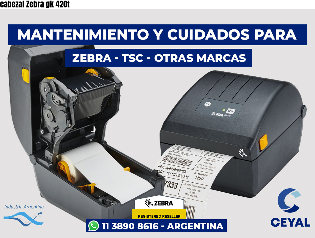 cabezal Zebra gk 420t