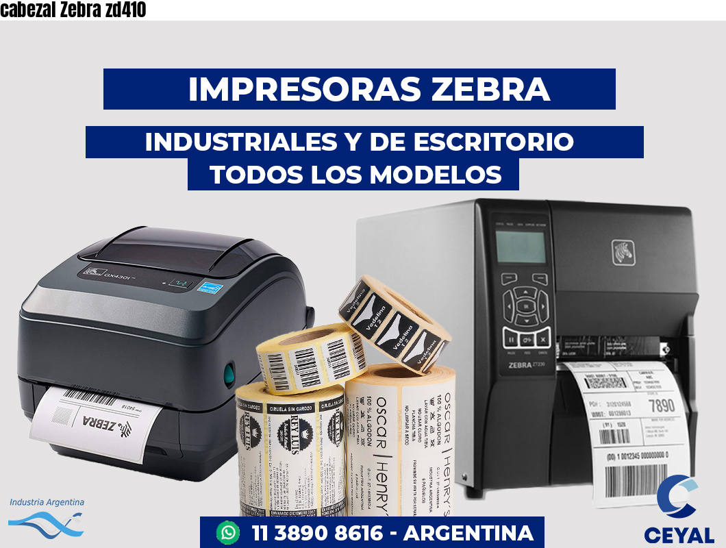 cabezal Zebra zd410