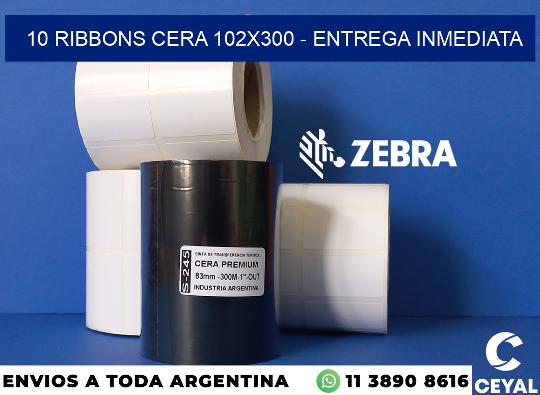 10 Ribbons cera 102x300 - Entrega inmediata