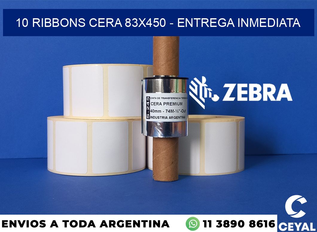 10 Ribbons cera 83x450 - Entrega inmediata