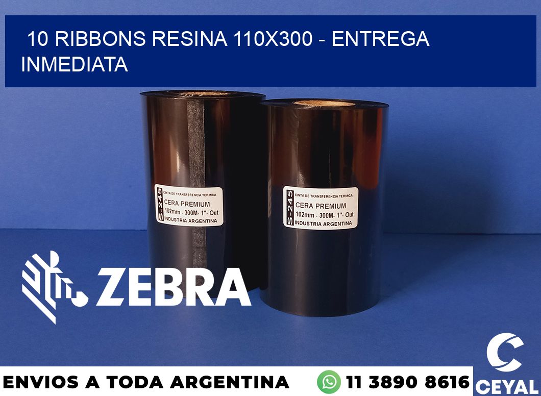 10 Ribbons resina 110x300 - Entrega inmediata