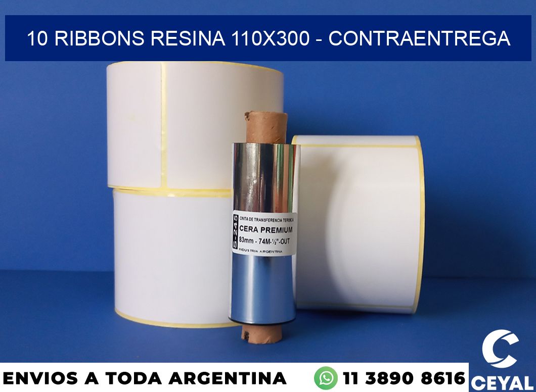 10 Ribbons resina 110×300 – contraentrega