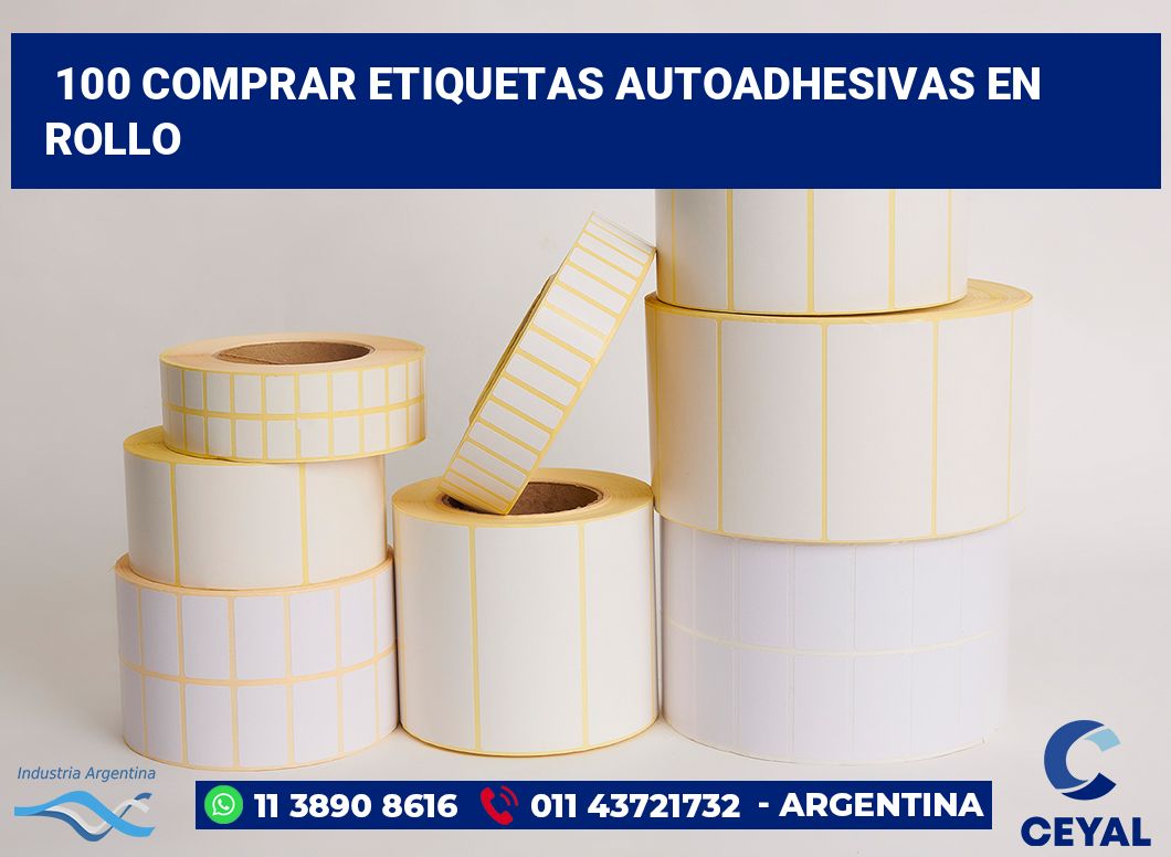 100 Comprar etiquetas autoadhesivas en rollo
